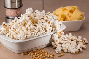 popcorn and crunchy snacks