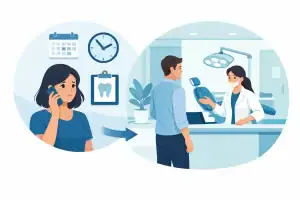 Patient scheduling same-day dental appointment with Dr. Molly Rodgers in Edmonton.